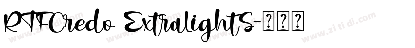 RTFCredo ExtraLightS字体转换